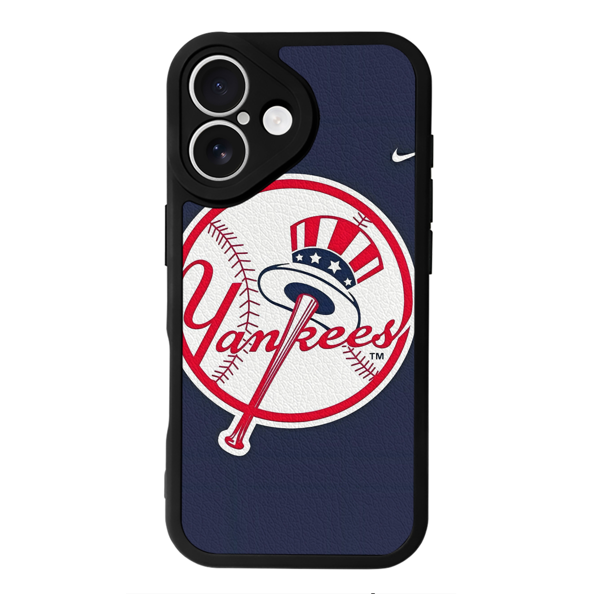 New York Yankees 157 IPhone 16 Silicone Leather Case – UV Print, Lambskin Texture – Perfect Fit, Wireless Charging Compatible, Scratch Resistant, Precise Cutouts – Stylish Protection For IPhone 16